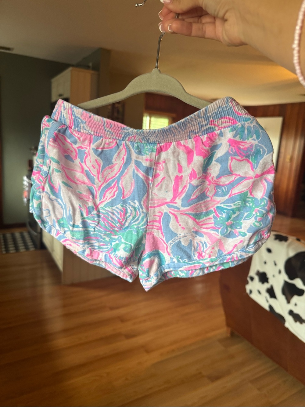 Lilly Pulitzer Girls Floral Pull On Shorts